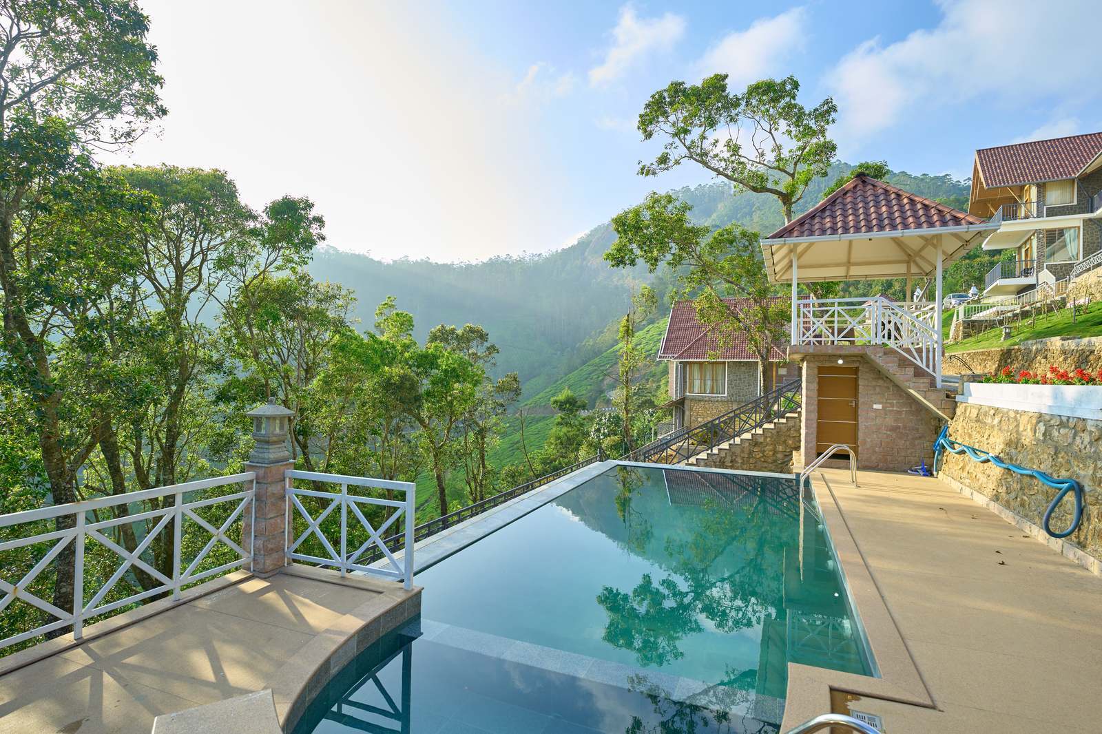 Aerial view of The Planet Munnar resort